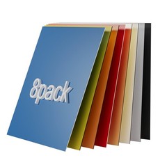 8Pcs Laser Engraving Plastic Sheets 12×8 ABS Two Color Board Custom Sign Blank