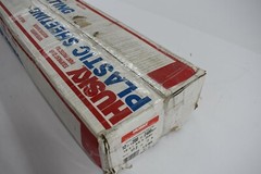 Lot of 2 Husky Plastic Sheeting 1.5 MIL 12 ft x 200 ft Rolls Clear Poly Film