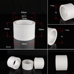 White PPR Pipe Fitting Straight Reducing Pipe Inner Diameter 20/25/32/40/50/63mm
