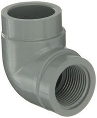 GF Piping Systems CPVC Pipe Fitting, 90 Degree Elbow, Schedule 80, Gray, 1″