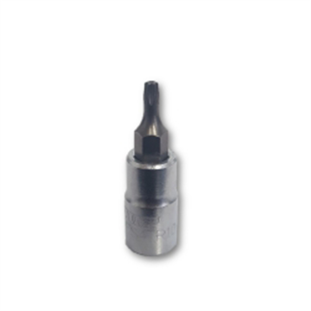 PFS4TR10 VIM Tools TR10 Tamper Proof TORX Gun Metal Gray Bit, Satin Chrome 1/4