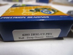 17mm Bore x 40mm OD 12.0mm W Single Row Deep Groove Radial Ball Bearing