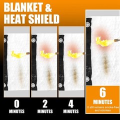 12″ x 12″ Heat and Flame Shield Heat Shield Sheet for Welding Protection Grommet