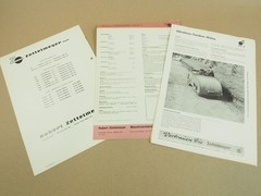 3 Brochures Zettelmeyer VT7 Tandem Roller 1960s + Price Offer