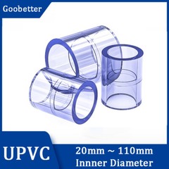 PVC Direct Pipe Fitting Straight Joint Water Pipe Socket Coupling 20mm-110mm Dia