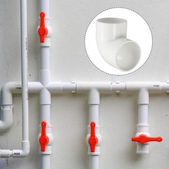 1 Pcs 3 Inch 90 Degree Elbow Pipe Fittings 2 Way, White