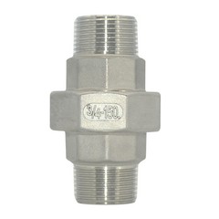3/4″ in NPT Male thread Malleable Straight Union Coupling Pipe Stainless Steel