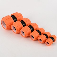 Compression Fitting Straight PE Pipe Fitting Connector Coupling Plumbing 20-63mm