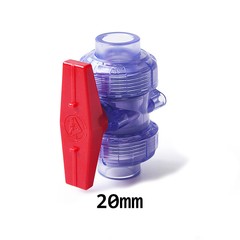 Clear UPVC Ball Valve Double Union Solvent Weld Pipe Fitting Tank Pond 20-63mm