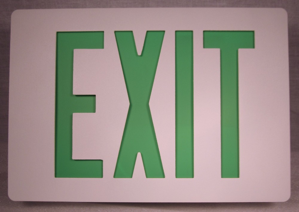 Thomas & Betts Lightalarms Die-Cast Aluminum Exit Sign XLDWGW-N NIB