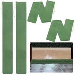 4 Pcs 5’× 6” Long Sand Bags for Flooding – Thickened Canvas Flood Protecti