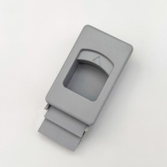 Window Door Cabinet Lock ABS Recessed Flush Sliding Pull Latch 4Pcs Light Grey