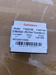 LSDA – 1 ” Mortise Thumbturn Cylinder 10B – Brown, Solid Brass BUY MORE & SAVE!!
