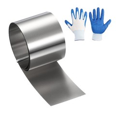 0.8in x 3.3ft Stainless Steel Flashing Roll, 0.1mm Metal Roof Panels