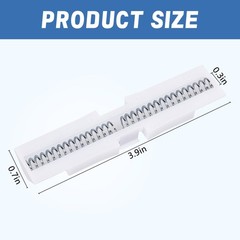 6 Pcs Bi-Fold Door Slide Guide,ABS Bifold Door Spring Slide Rail,White Bifold…