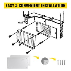 VEVOR 8″x16″ Flood Vent Crawl Space to Reduce Foundation Damage and Flood Risk