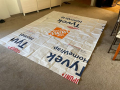 9 X 5 ft TYVEK House Wrap Paper Underlayment Siding Wall Insulation Mold Protect
