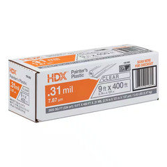 9 Ft. X 400 Ft. 0.31 Mil High Density Plastic Painters