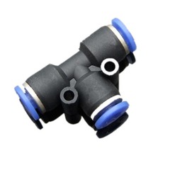 Pneumatic T Piece Tee Push Fit Connectors Hose Tube Inline Push Fitting 4mm~16mm