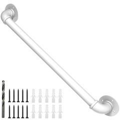 Rebala 3Ft Wall Handrail Industrial Staircase Railing 1.25 Inch Tube
