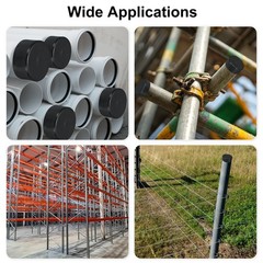 150mm (5 15/16″) ID Rubber End Cap Pipe & Fence Post Protector Deep Gray