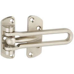 National Hardware Door Security Guard, Die Cast Steel, 1 Pack, Satin Nickel