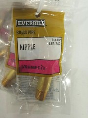 Everbilt Brass Pipe Nipple 1/4 in MIP x 2 in LFA742/713332, QTY-5, New