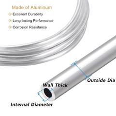 1060 Aluminium Tube/Tubing 4/5/6/8/9.52/10/12/12.7mm For Refrigerator Cooling