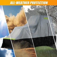Tractor Cover with Front Loaders and Cabin, Heavy Duty 420D PVC with Air Vent…