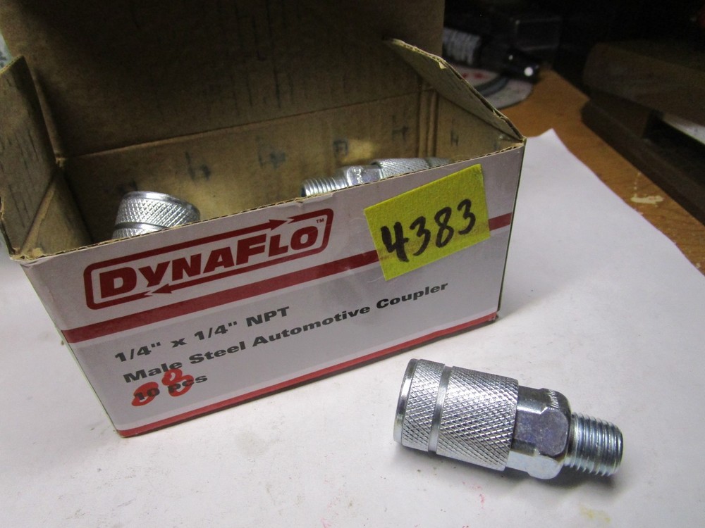 1/4″ Automotive x 1/4″ Male NPT Steel Coupler QTY 8