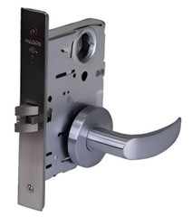 Falcon MA101 SG 626 Passage Mortise Lock Satin RH Chrome S77801 A8737-1