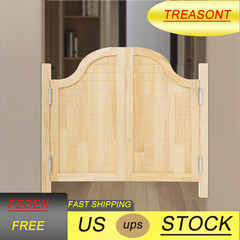 Swing Solid Wood Door Partition Door for Shop Entrance Partition Log Color NEW