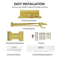 Automatic Door Closer Size 3 DK500 – 3H Fire-Rated for Commercial & Home Use
