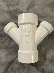 CHARLOTTE PIPE 3 DWV DOUBLE WYE DWV (DRAIN, WASTE AND VENT) ( 1 Unit Piece )