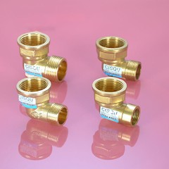 1″ to 1/2″ 3/4″Water Hose Pipe Plumbing Brass Fitting Elbow Reducing Connector
