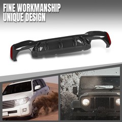 Rear Diffuser for BMW G30 5 Series 2017-2023 M Sport Bumper Carbon Fiber Black