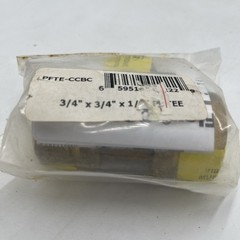 Pro-Flex 3/4” x 3/4” x 1/2” CSST Brass Tee PFTE-CCBC Gas Fitting