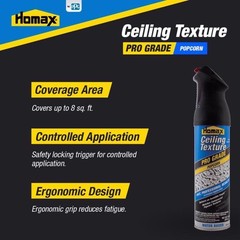 Homax Industries 4575 Homax Pro Grade Aerosol Popcorn Ceiling Texture, 14 oz