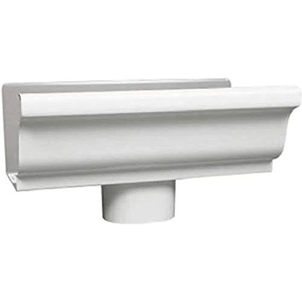 Lot of 4 AMERIMAX HOME PRODUCTS 33010 5-In Galvanized End/Drop, White
