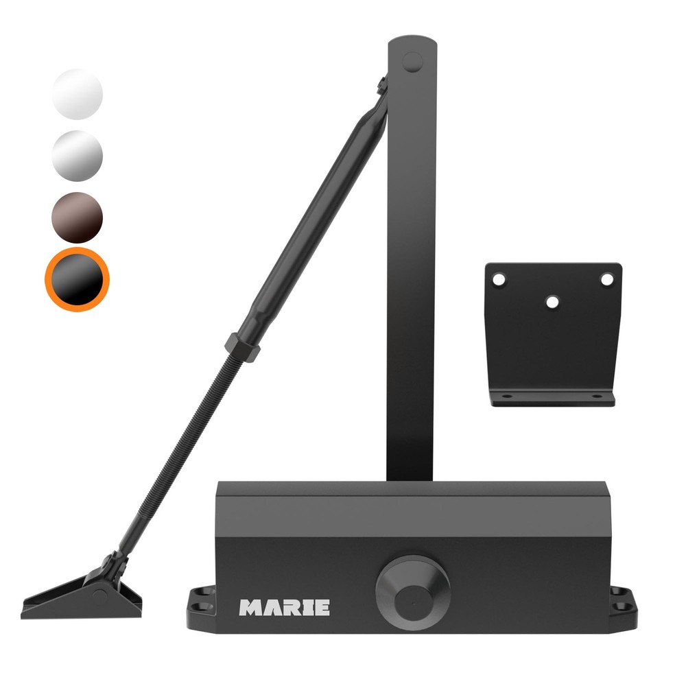 Marie Hold Open Door Closer Applies Regular, Jamb Mounting,Adjustable Automatic