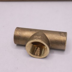 Everbilt 3/4 in. Forged Bronze Lead-Free Cup x Cup x FIP Tee Fitting