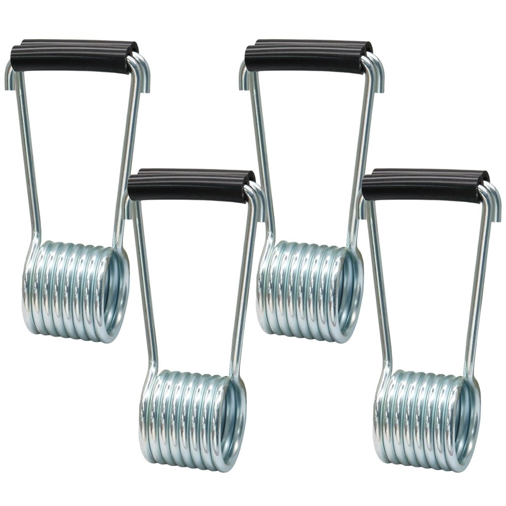 Litoexpe 4 Pack Universal Butterfly Spring Door Closer with Rubber Bumpers Se…