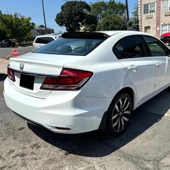 Black Tinted ABS Rear Roof Visor Spoiler for 2006-2015 Honda Civic