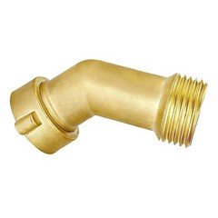 45 Degree Brass Water Hose Elbow Adapter for RV Quick Connect and