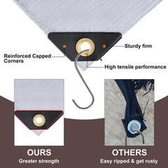 Tarp 6x8FT, 16 Mil, Waterproof Tarps Heavy Duty with Grommets Every 23.6″, Th…