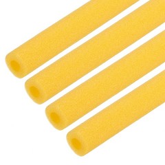 4pcs 1/3″ ID 3.3FT Pipe Insulation Foam Tube 0.63″ OD Tubing Cover Gold