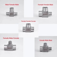 Metal Pipe Fitting Connector Splitter Stainless Steel Pressure Block Tee Ways