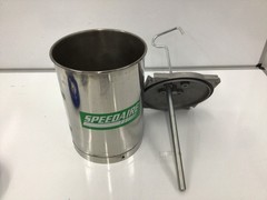 Speedaire 6Z899 2.5 Gal Capacity 50 Max PSI Stainless Steel Paint Tank