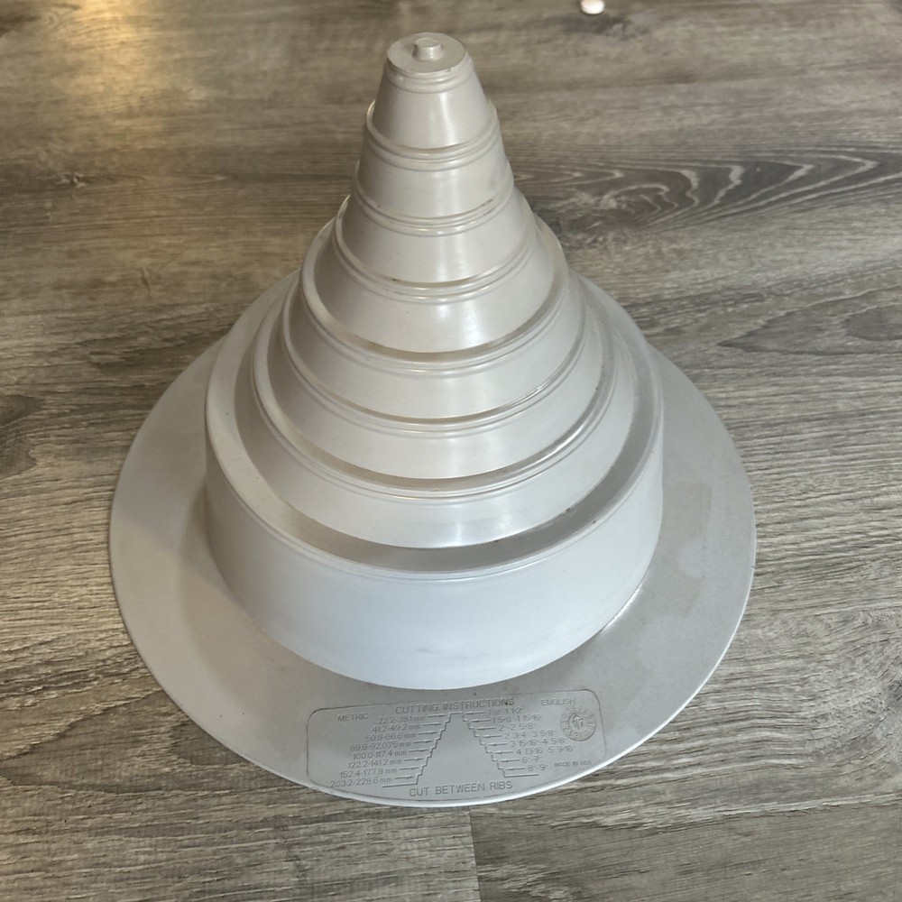 GRAY COLOR – PVC Universal Pipe Boot Roof Flashing 1″-8″ Pipes / With Clamp