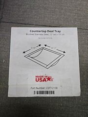 Surplus Brixwell CDT 1210B Drop In Deal Tray 12″x 10″ Brushed Stainless Steel